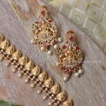 Traditional Lakshmi Haram with Earrings