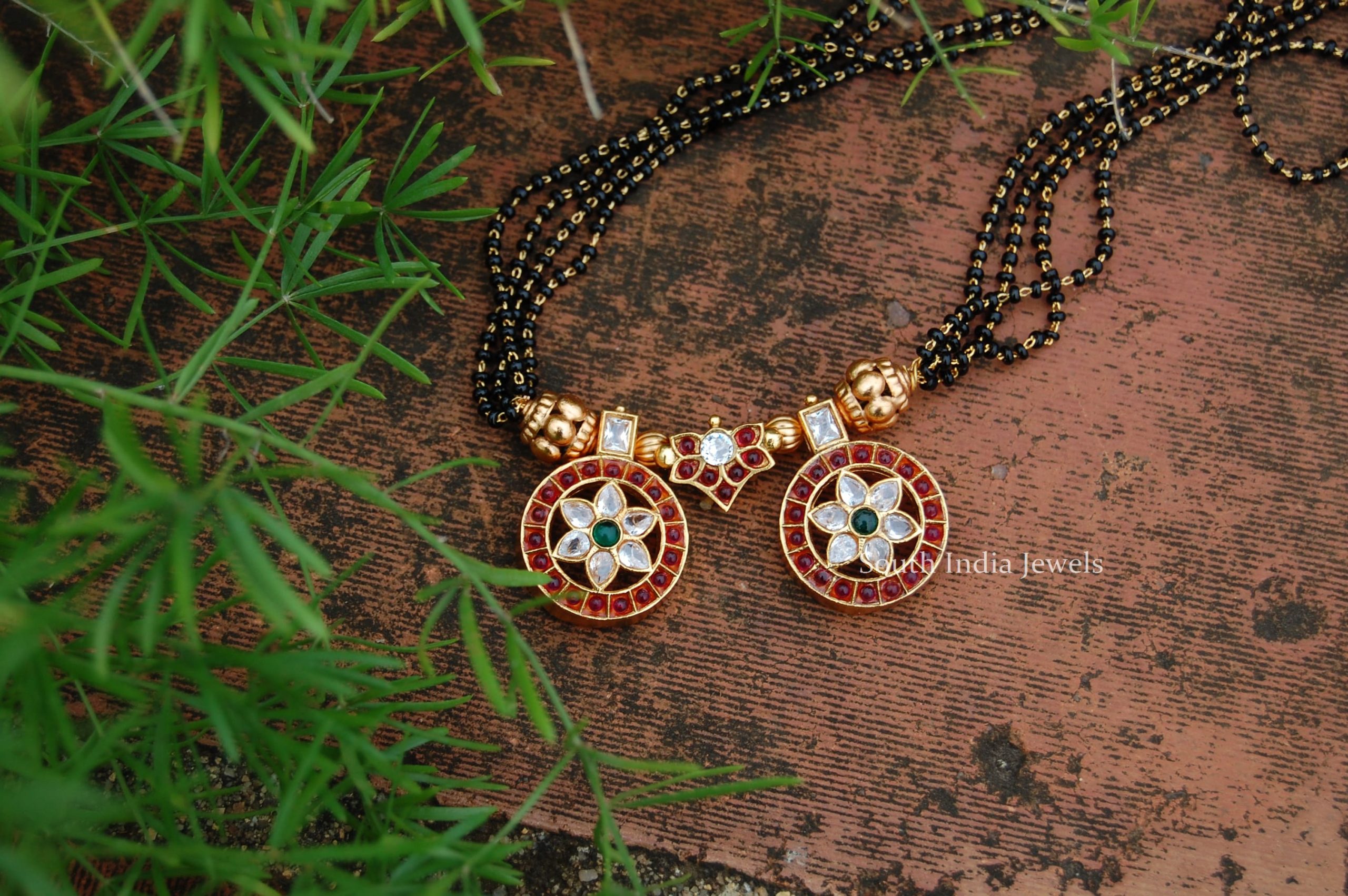 Trendy Black Beads Mangalsutra - South India Jewels