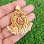 Beautiful Antique Finish Chandbali Earrings