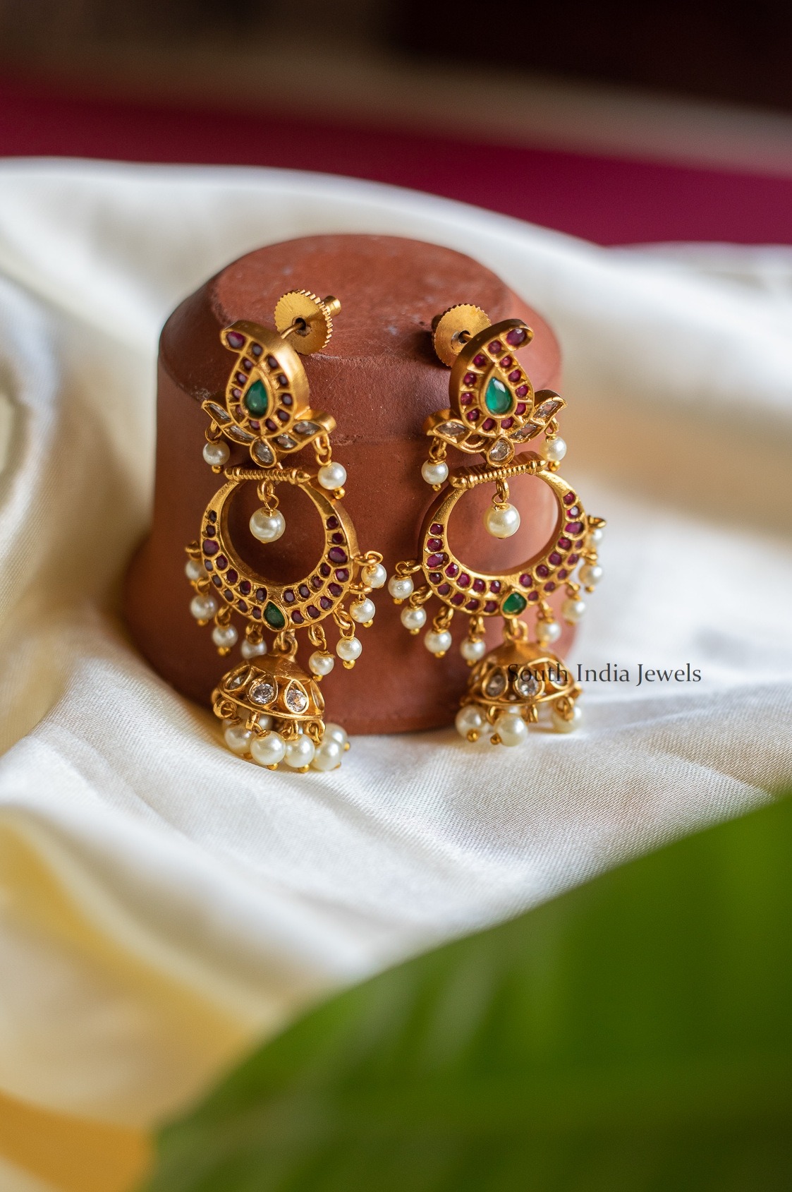 Latest Chandbali Design Earrings - South Inida Jewels