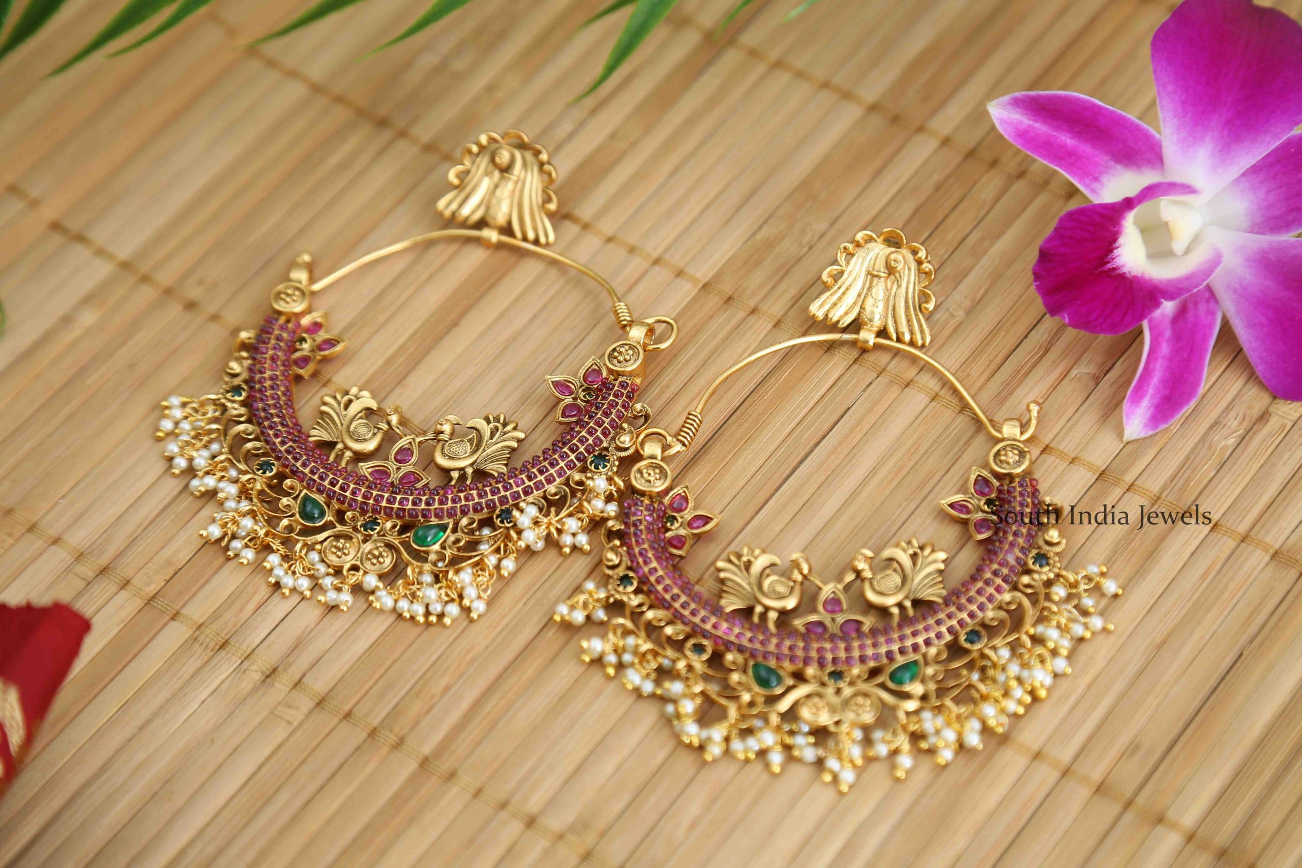Beautiful Chandbali Mutli Stone Earrings - 01