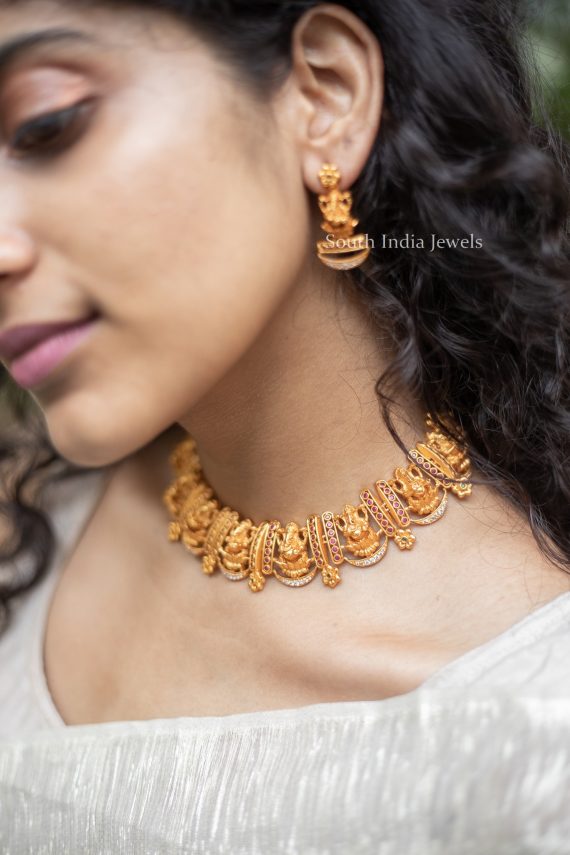 Beautiful Ganesh Matte Necklace (2)