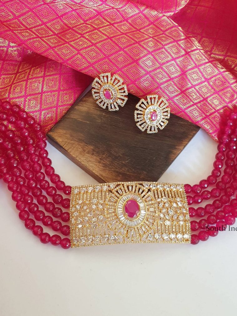 Gorgeous Beads Choker with Studs