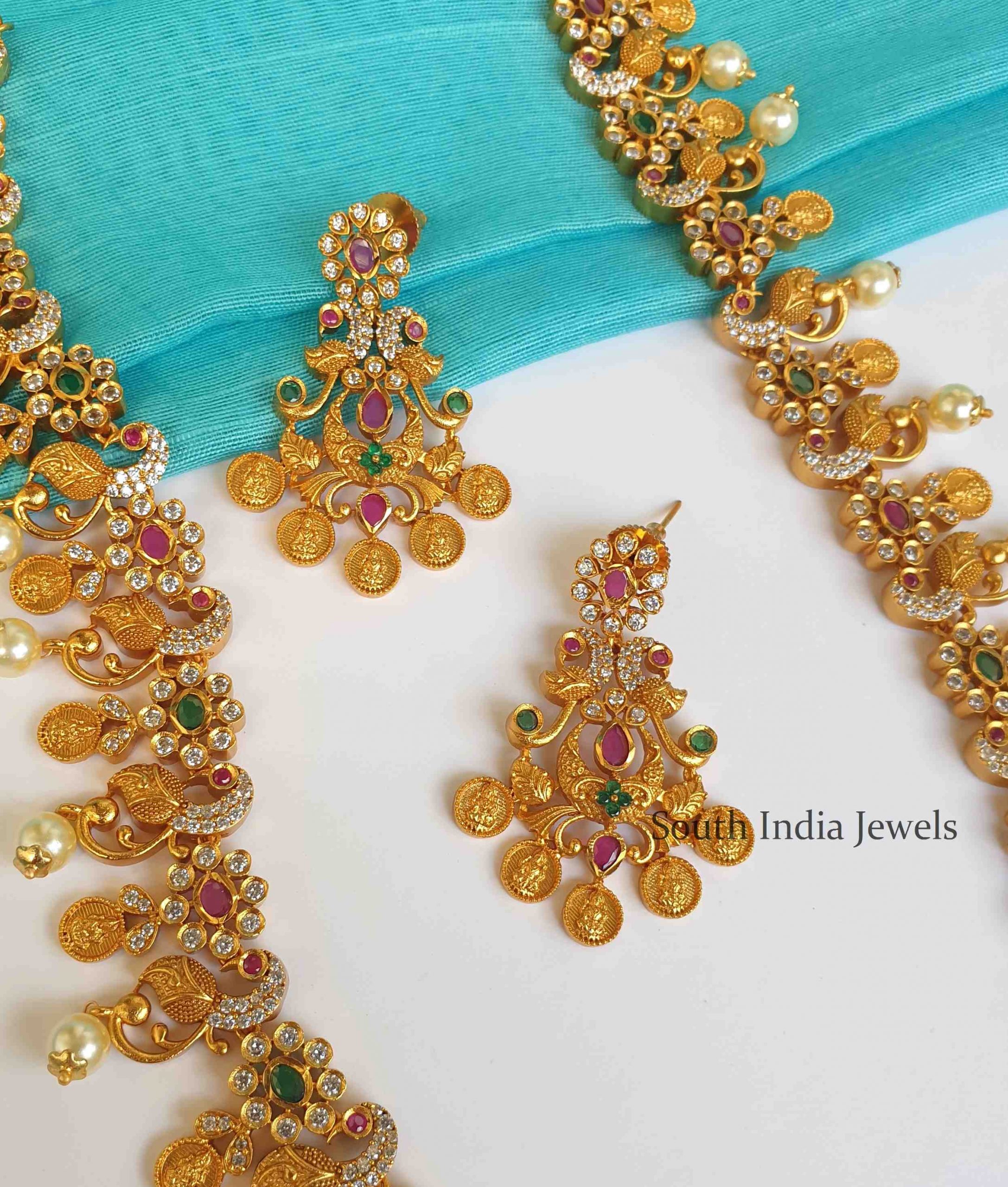 Gorgeous Lakshmi Kasu Haram - South India Jewels