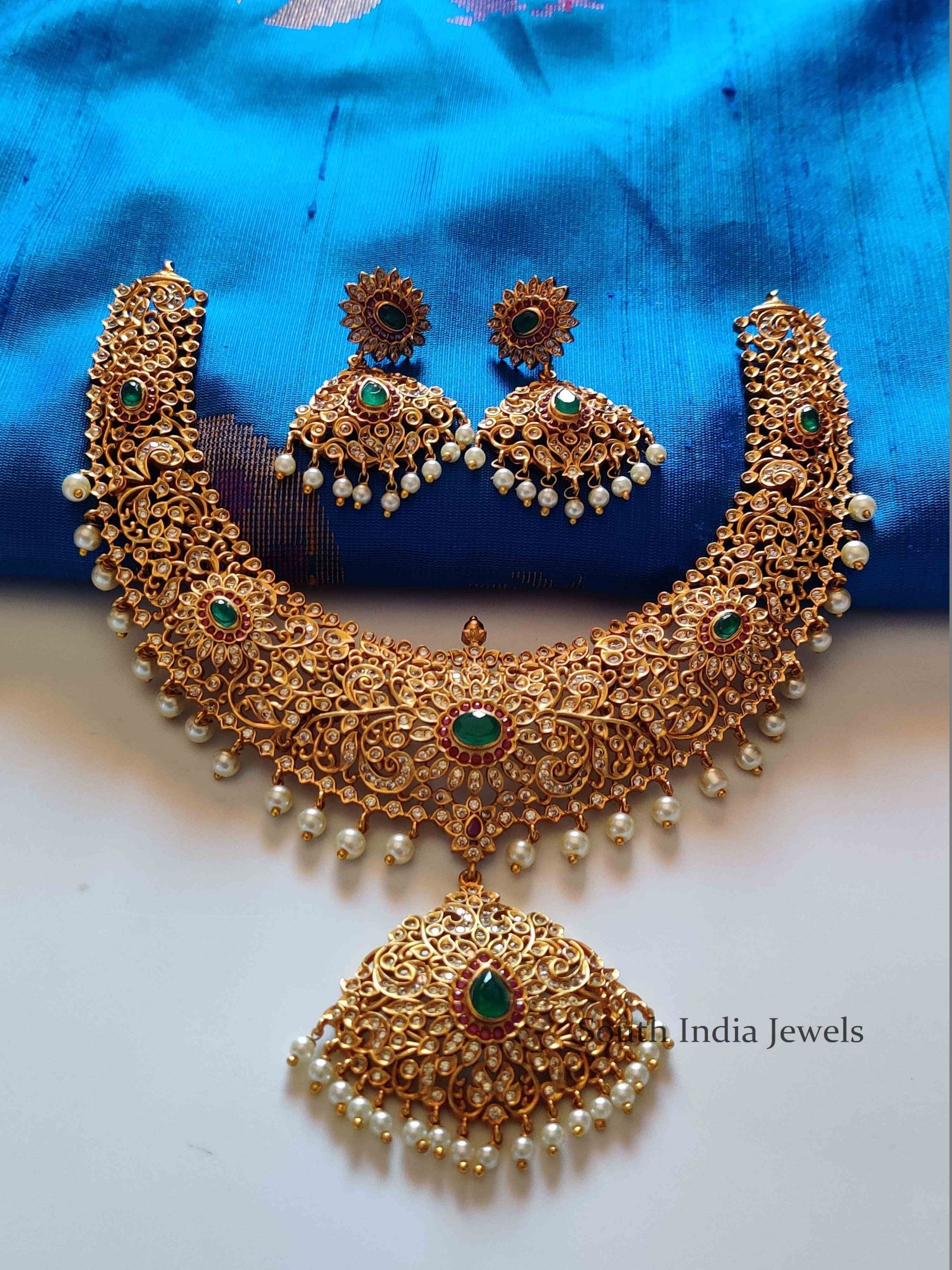Grand Bridal Necklace and Earrings