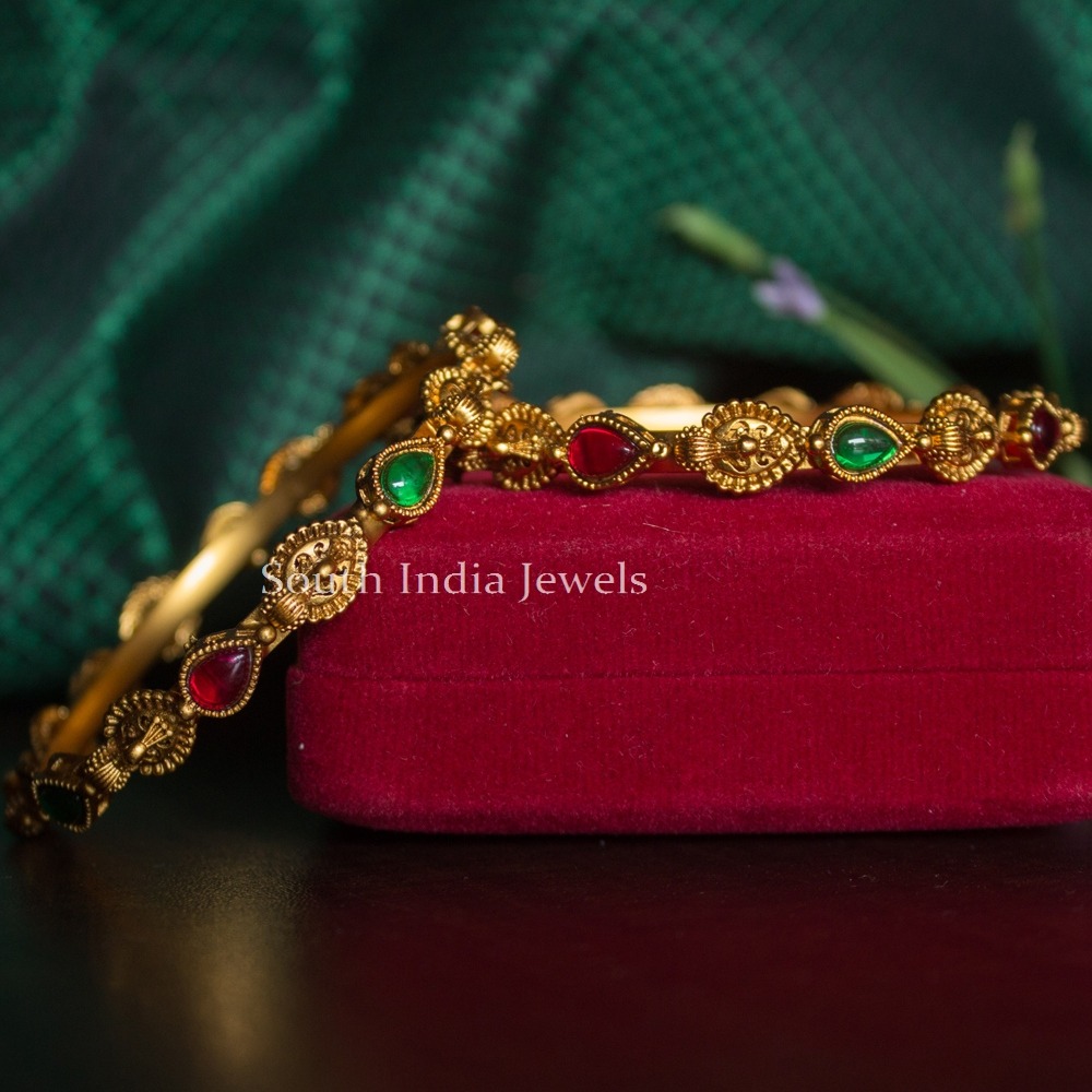 Pretty Peacock Design Multicolor Bangles