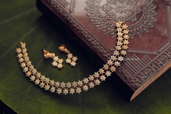 Stunning Star Necklace and Earrings-02