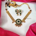 Traditional High Neck Kemp & Green Choker