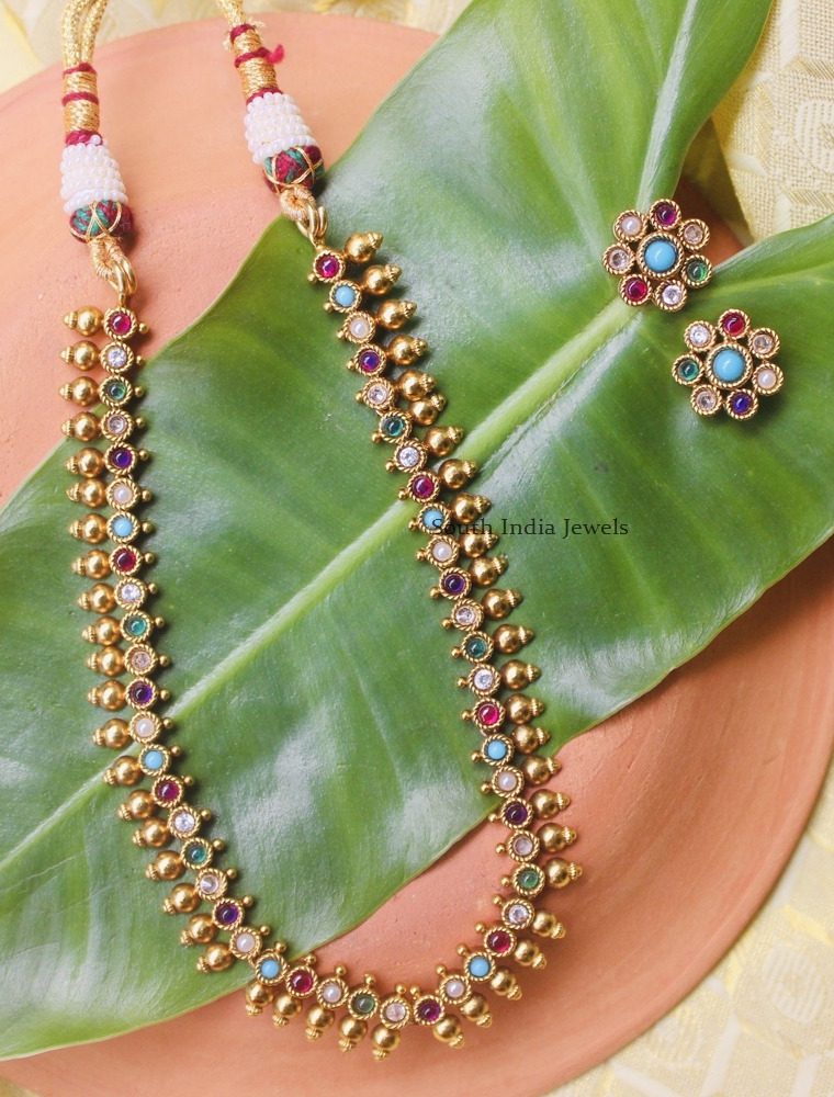 Traditional Multi Stone Necklace