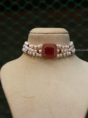 Traditional Pearl Choker Set