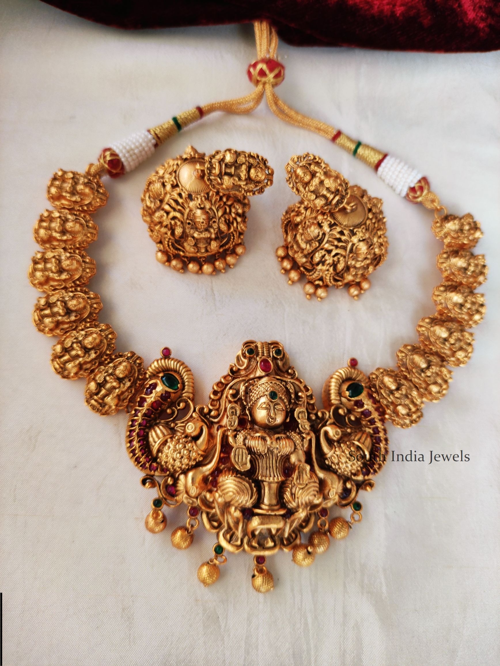 Beautiful Gold Look Alike Lakshmi Necklace
