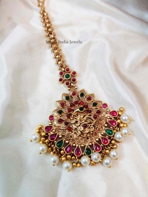 Beautiful Peacock Maang Tikka