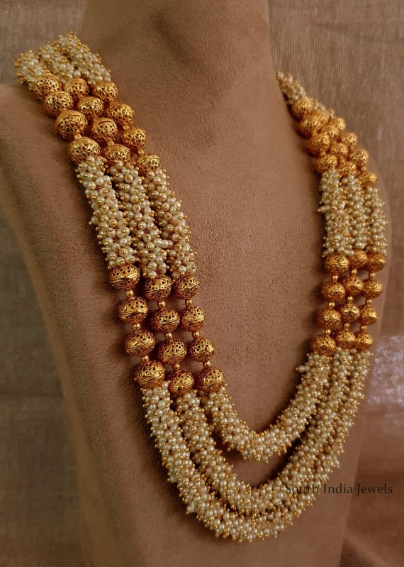 Beautiful Three Layer Pearl Necklace
