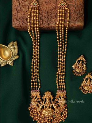 Gorgeous Lakshmi Gold Beads Haram (2)