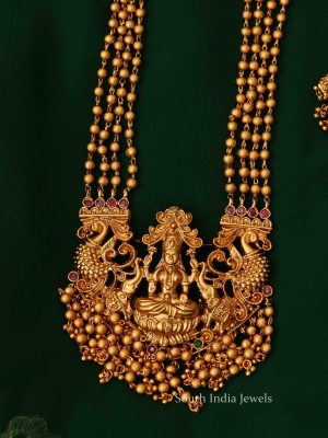 Gorgeous Lakshmi Gold Beads Haram (3)