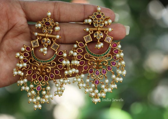 Gorgeous Pearl Cluster Earrings (2)