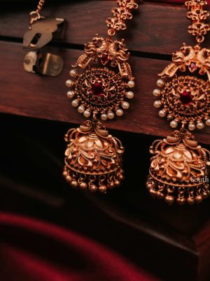 Gorgeous Ruby Mattil Jhumka