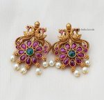 Lovely Peacock Design Ear Studs (2)