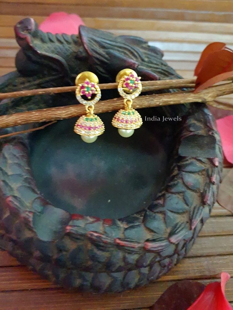 Pretty Flower Design Jhumka