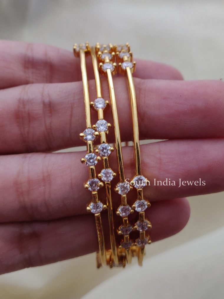 Simple & Elegant AD Stone Bangles (2)