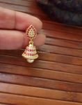 God Finish Kids CZ Stone Jhumkas