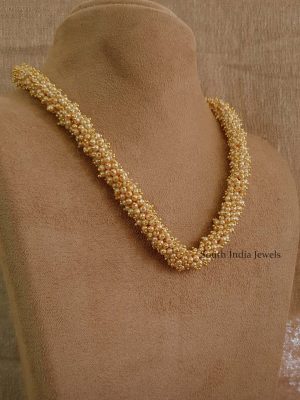 Simple Single Layer Pearl Bunch Mala (2)