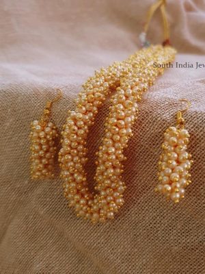 Simple Single Layer Pearl Bunch Mala