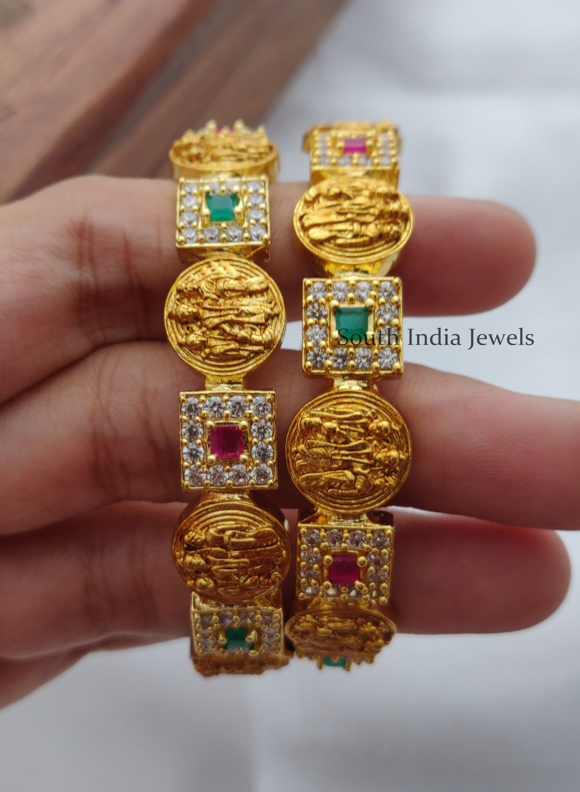 Traditional Ram Parivar Bangles - South India Jewels