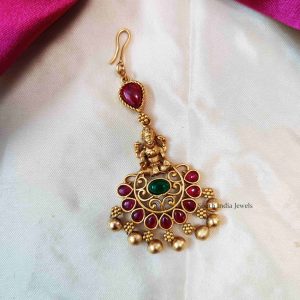 Traditional Short Lakshmi Maang Tikka - South India Jewels