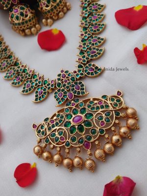 Trendy Green and Kemp Mango Necklace