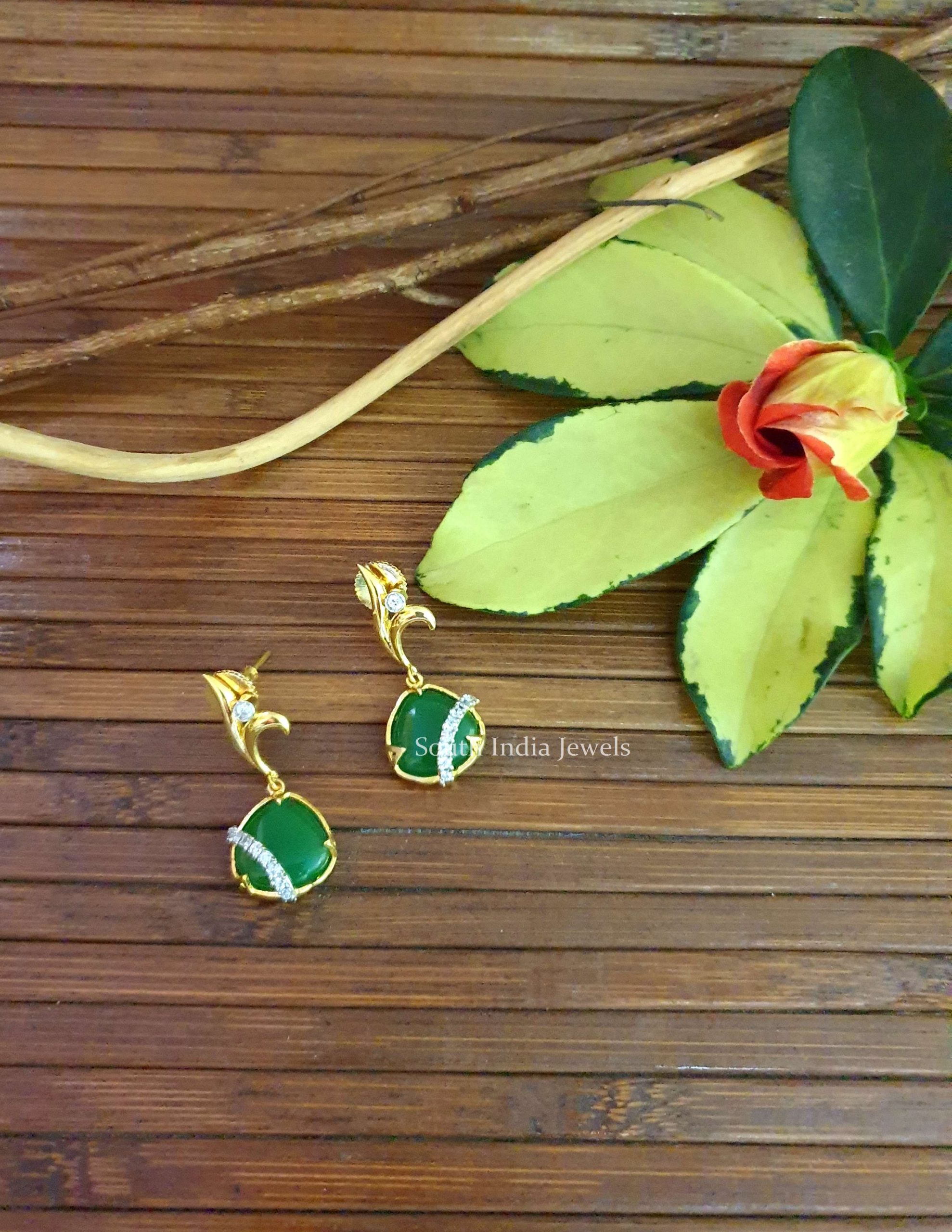 Amazing Green Dangler Earrings
