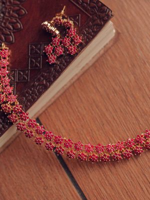 Beautiful Ruby Star Necklace (2)