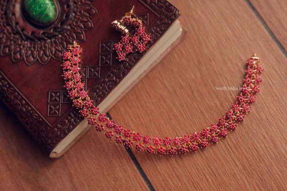 Beautiful Ruby Star Necklace (2)