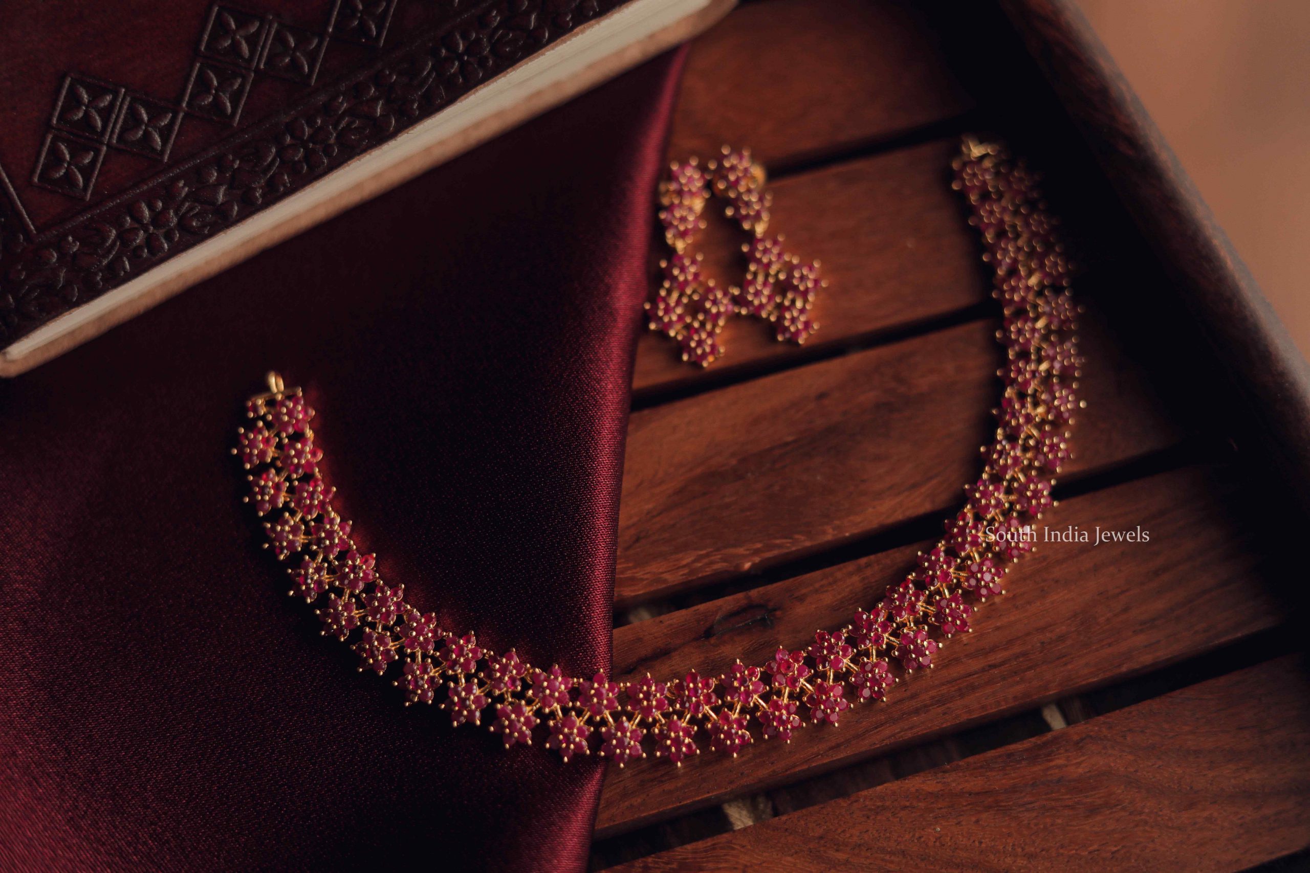 Beautiful Ruby Star Necklace
