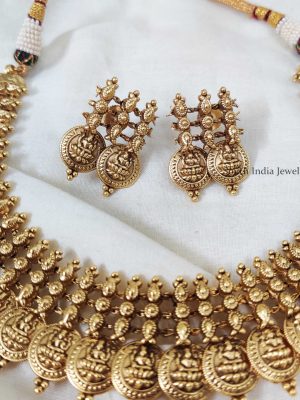 Elegant Lakshmi Coin Necklace (2)