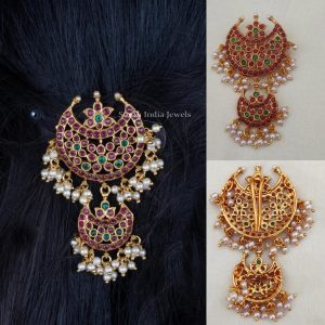 Elegant Layered Kemp Hair Pin - South India Jewels