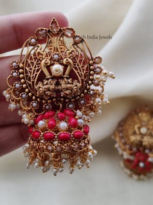 Gorgeous Dual Peacock Jhumkas
