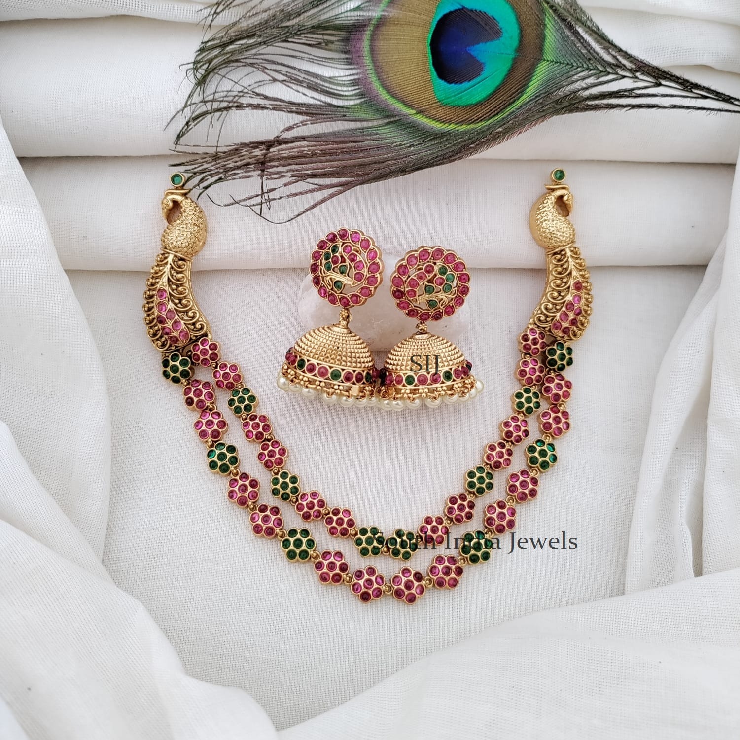 Gorgeous Peacock Layered Necklace