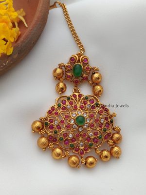 Traditional Matte Finish Trendy Maang Tikka
