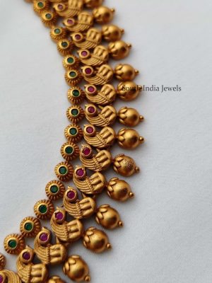 Traditional Peacock Design Necklace