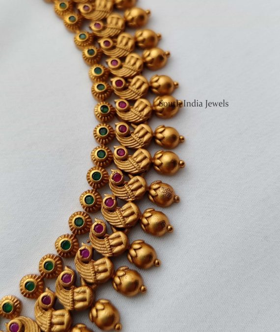 Traditional Peacock Design Necklace