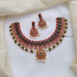 Traditional Red and Green AD Necklace