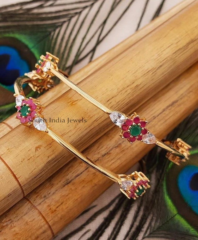 Trendy CZ Stone Bangles`````