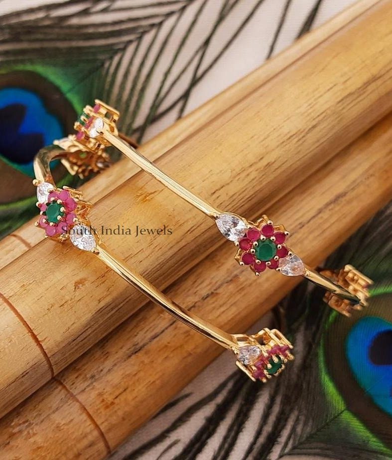 Trendy CZ Stone Bangles`````