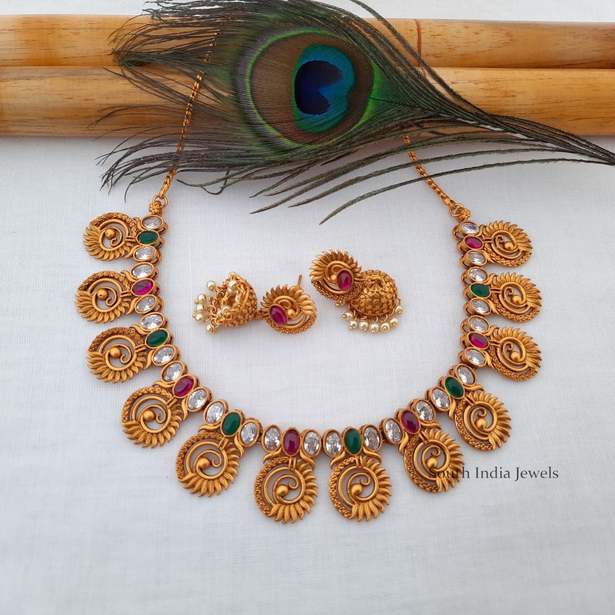 Trendy Peacock Design Necklace