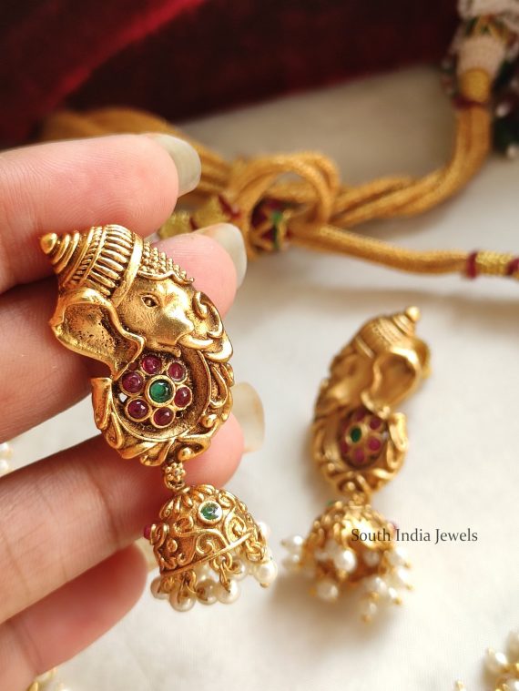 Beautiful Ashtavinayaka Pearls Necklace