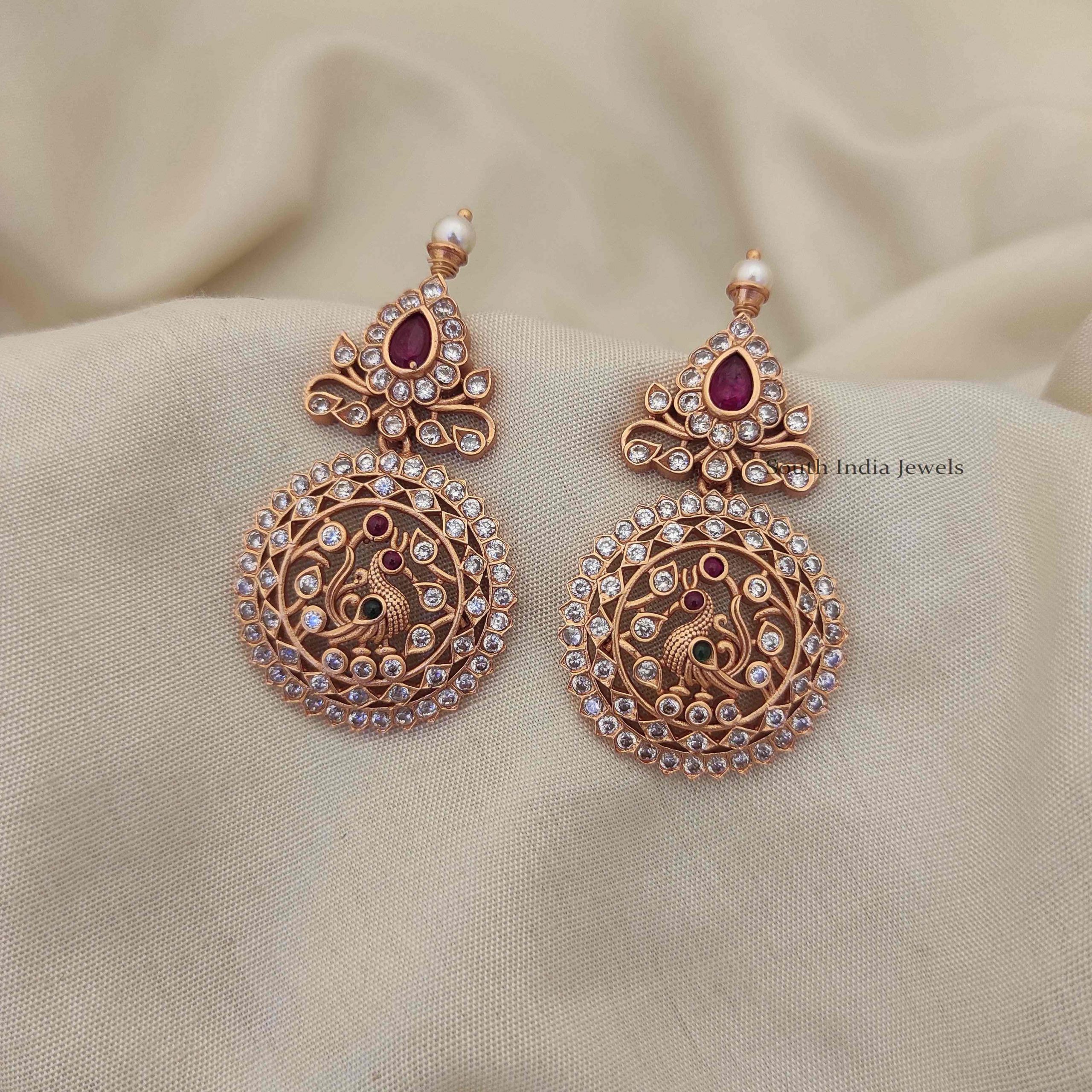 Beautiful Mango Design Choker - South India Jewels