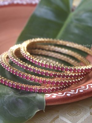 Beautiful Ruby Stone Bangles