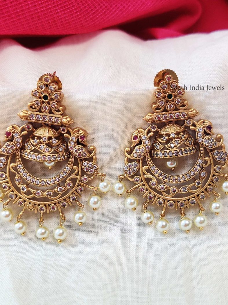 Elegant Chandbali AD Earrings