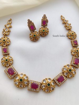 Exquisite Ruby Stone Necklace (3)